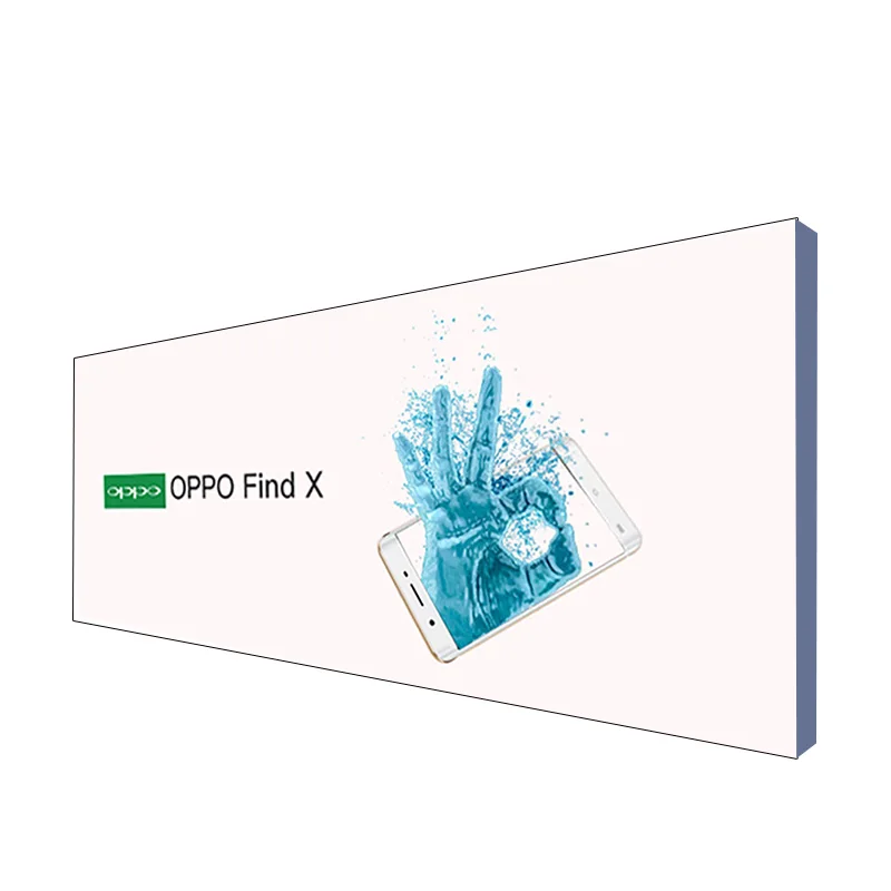 Wall Mount Aluminum Frame  Slim Backlit Led Frameless  Marquee Light Box