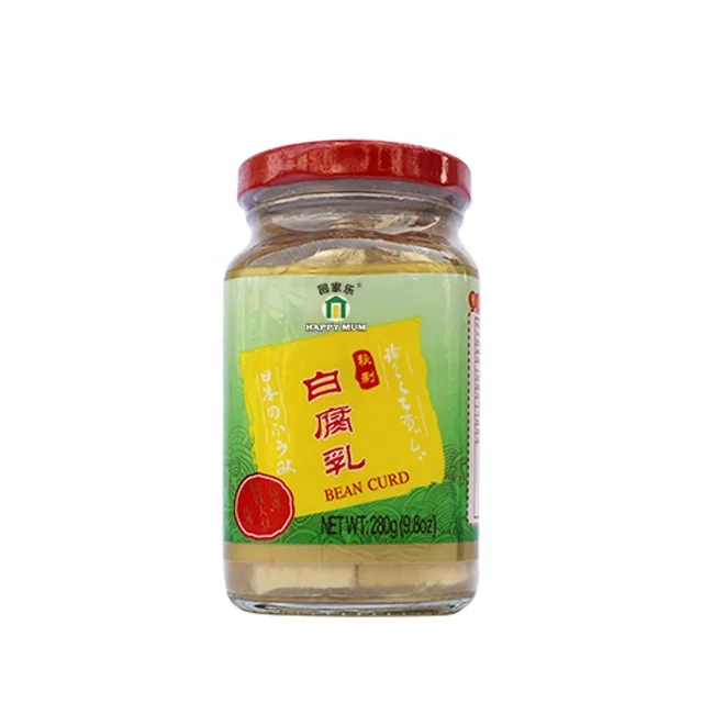 
Top Quality Proper Price OEM Glass Bottle Hot White Fermented Bean Curd Tofu 