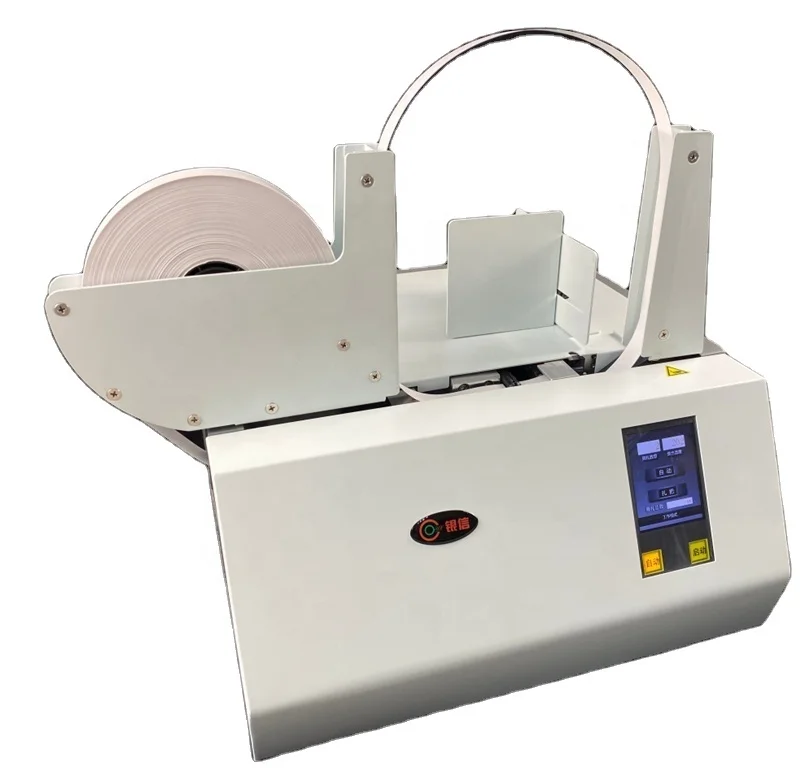 40mm width opp film and paper strap currency banding machine tabletop strapping machine automatic