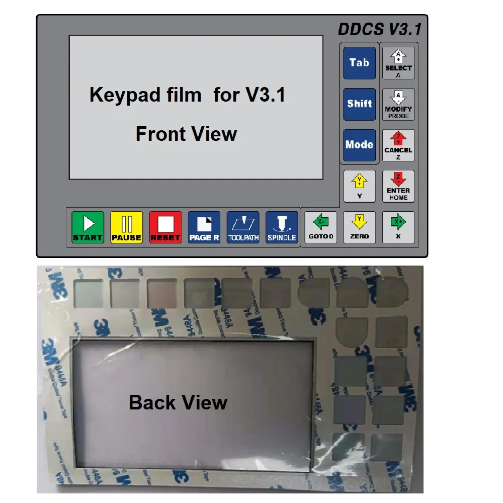 DDCSV3.1 3/4 axis Standalone CNC Controller Accessories Display / Cable/ Panel Film And Other Machine Tools Accessories