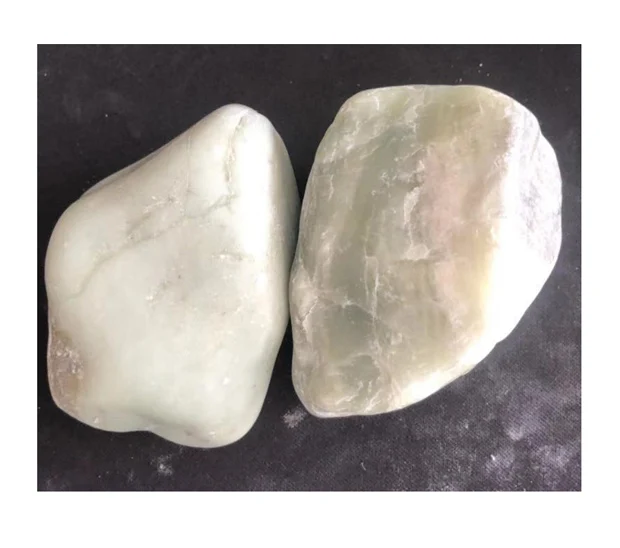 cheap price snow white natural tumble stone pebbles for garden decorations