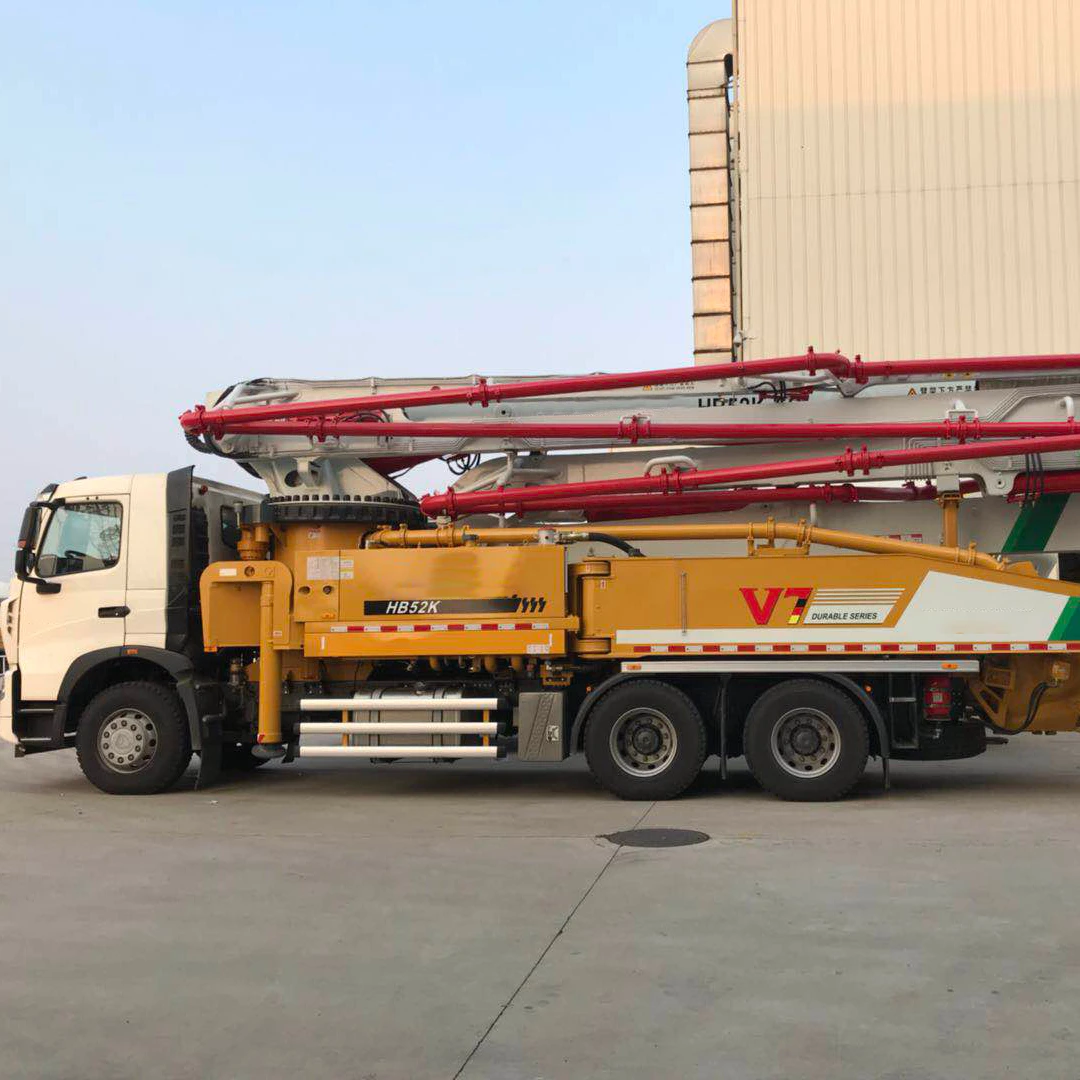 concrete machine 62m concrete pump HB62V with imported chassis
