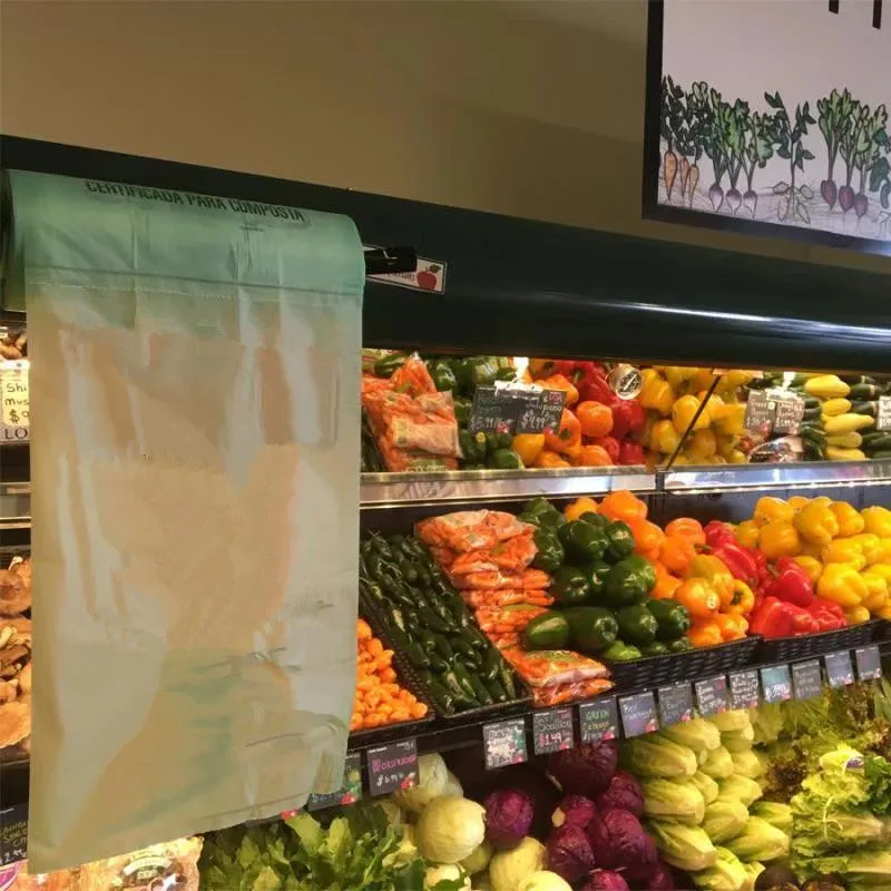 Wholesale OEM and ODM 100% Compostable Fruit And Vegetable Packaging Bag For Grocery Store Biodegradable vegetable bag