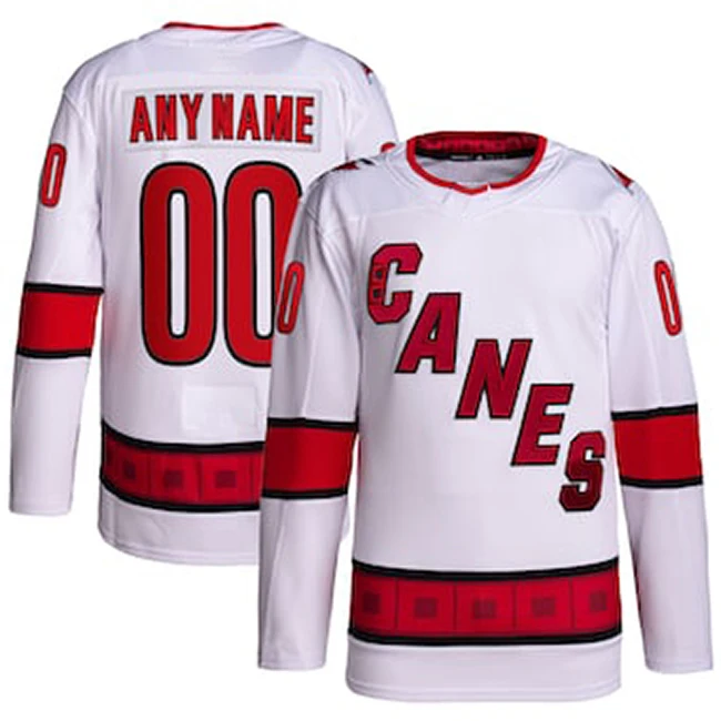 High Quality Sublimation Stitched Men Popular New Style 2022 White And Red Customized Summer Mesh Cheap Ice Hockey Jersey