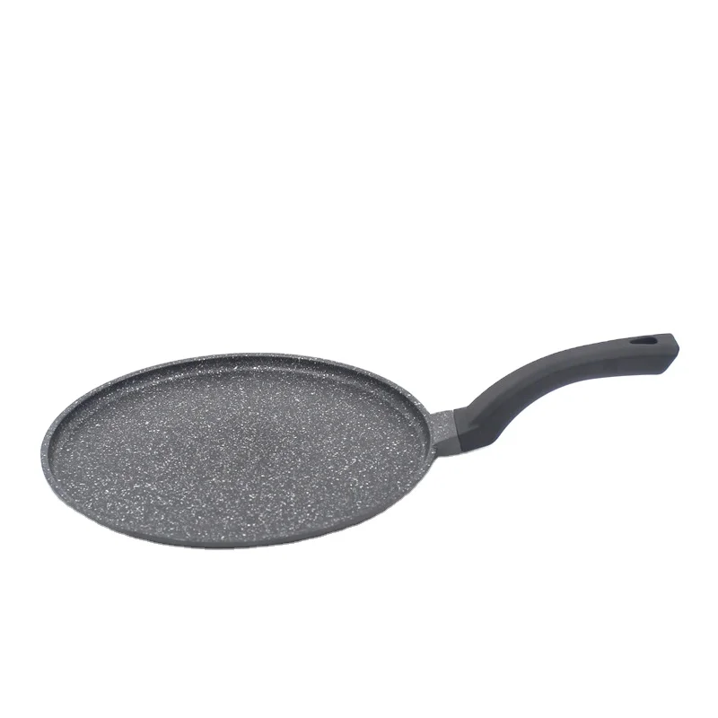 Литой под давлением алюминиевый гриль антипригарная круглая сковорода с ручкой