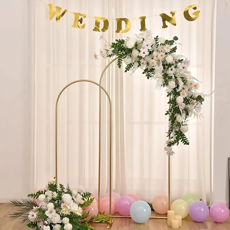 Customized 3pcs Metal Wedding Arch  for Wedding Parties Birthday Graduation Anniversary Celebration