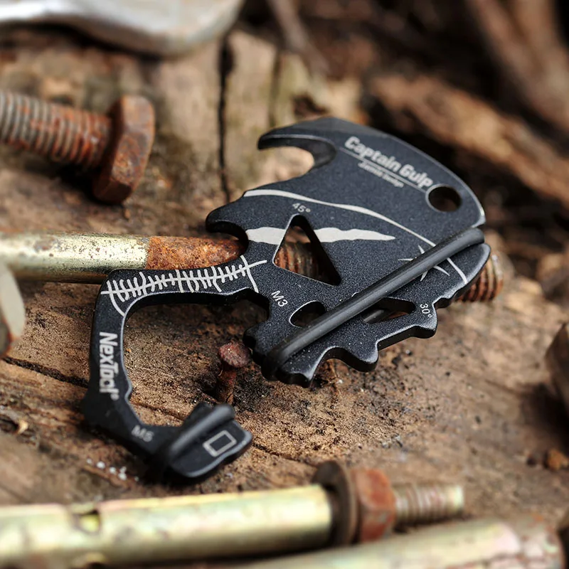 RTS NEXTOOL KT5018 Multi-function EDC Keychain Tool Captain Gulp Box Opener Line Cutter Wrench