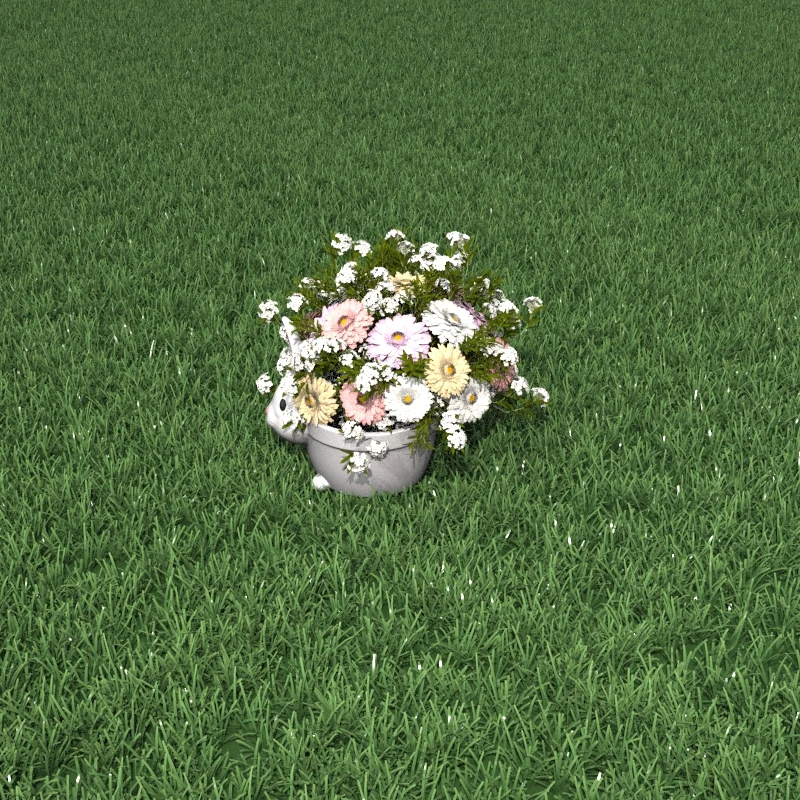 Chinese Factory Price flower pots & planters resin flower pot decor living room resin rabbit animal figure flower pot