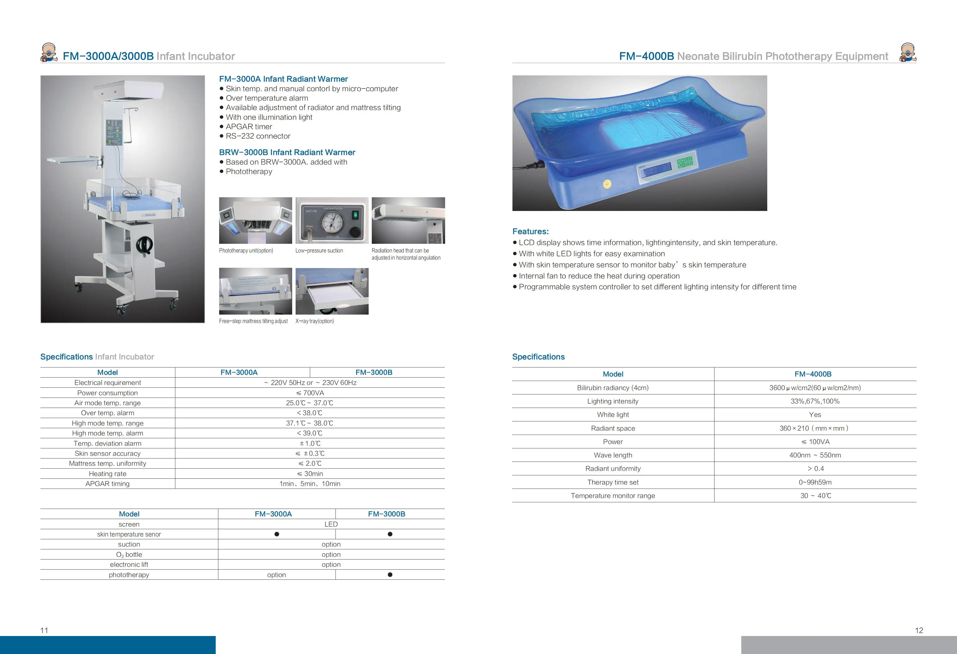 BIN-3000A 2023 Newborn Infant Radiant Warmer Baby Care Temperature Incubator Device Neonatal Infant Incubators