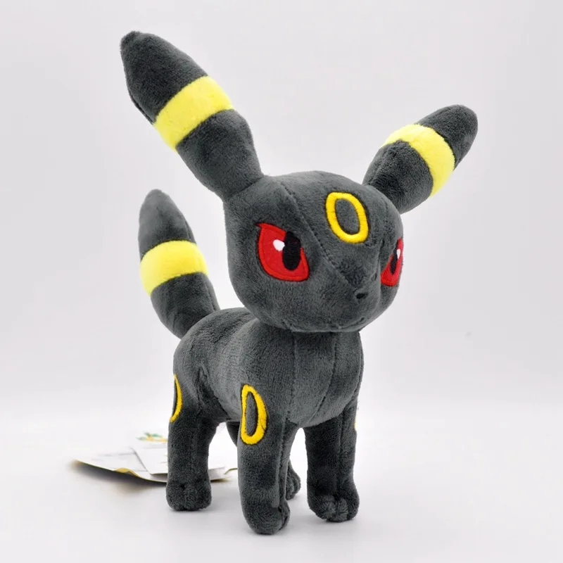 Wholesale 20cm High Quality Anime Poke mon Plush Toy With Tags Standing Evolution Eevee Plush Grab Doll