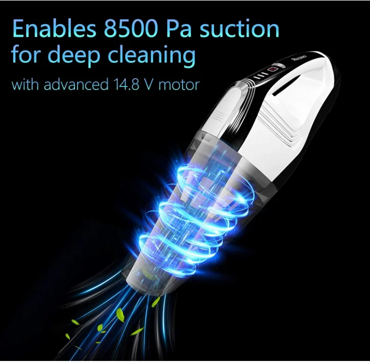Handheld Vacuums Cordless  8500Pa 14.8V Lithium Powered Effortless Cleaning Hand Vacuum Cleaner, Handheld Vac Wet Dry Car Vacuum