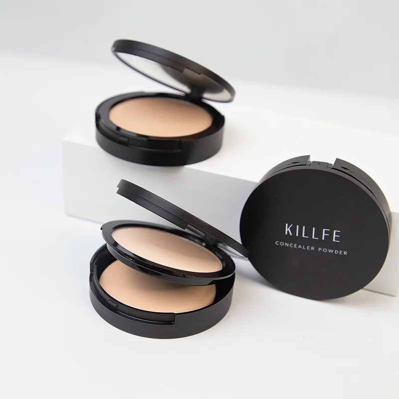 KILLFE Natural Compact Powder Matte High Pigmented Pure Cosmetic Face Makeup Pressed