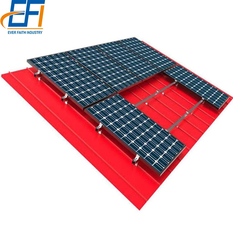 Standing Seam Solar Pv Panel Structure Metal Roof Mounting Frame System Price