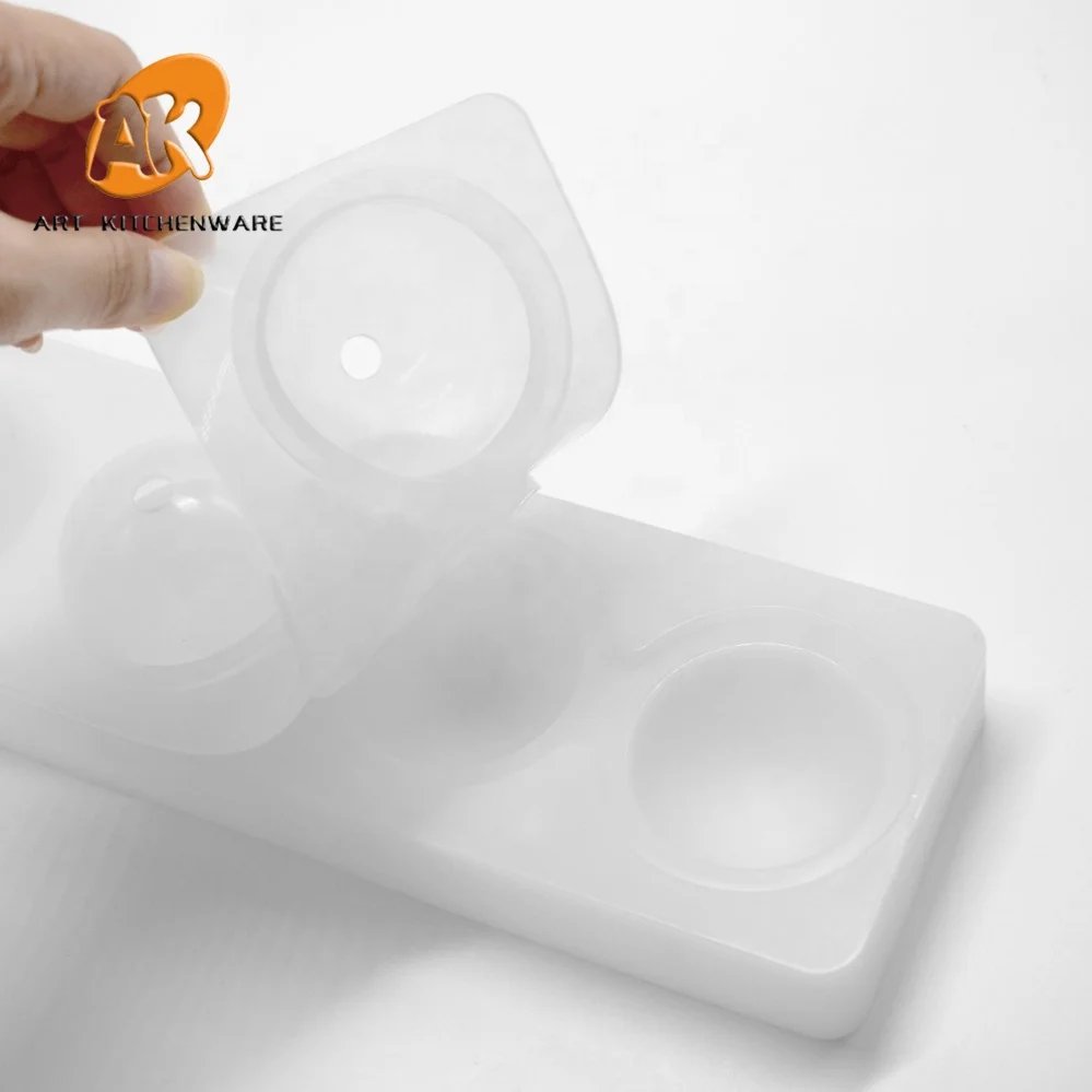 AK 4 Cavities Ball Silicone Moulds Mousse Cake Molds DIY French Dessert Tools for Bakery Silicon Jelly Moulds MC-73