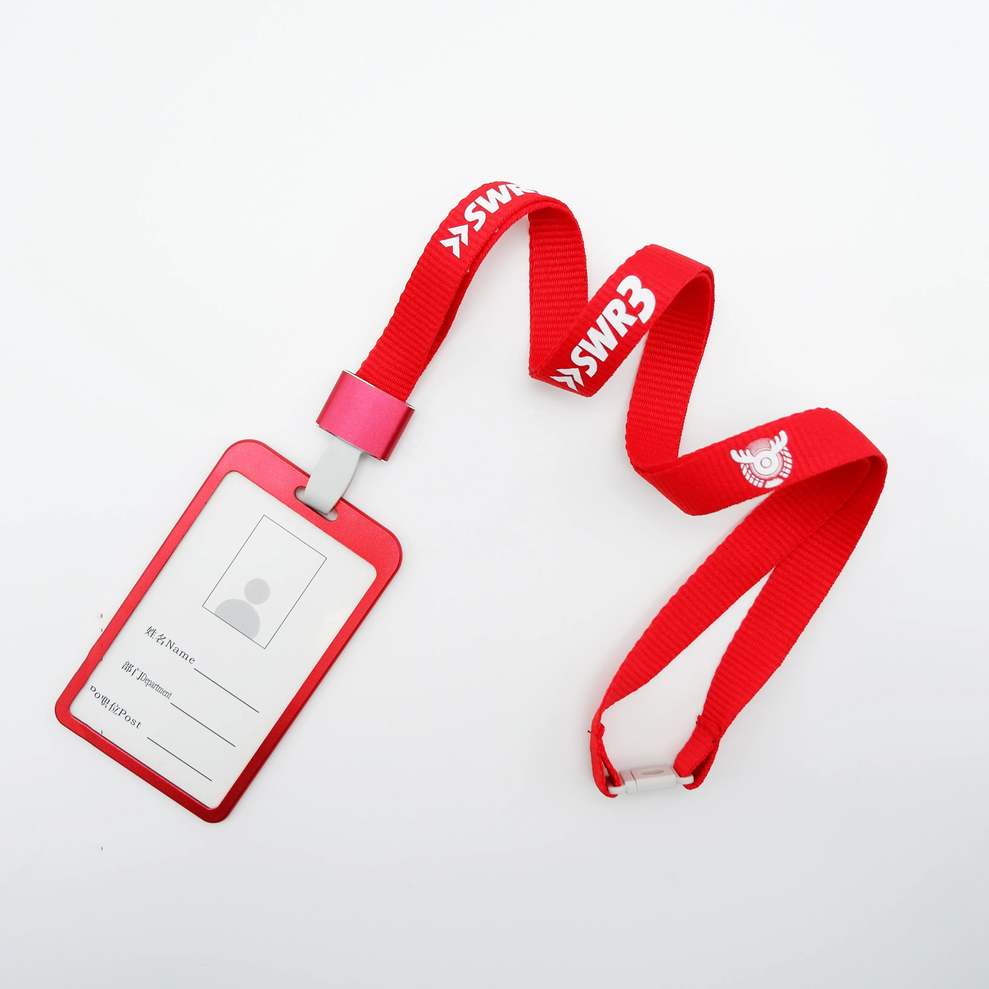 Custom Printed Lanyard Event ID Card Pass Badge Neck Strap Tag Holder Office School Nurse