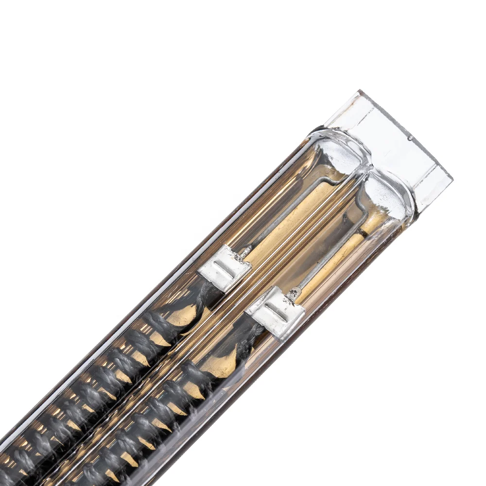 Medium wave ir quartz heater with gold-plating carbon fiber infrared heating lamp for paint