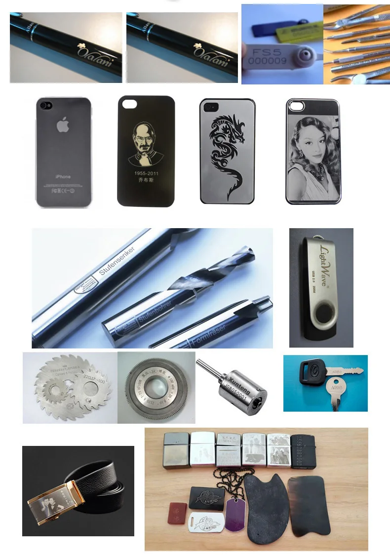 20w Cheap Portable Fiber Metal Laser Marking Machine, Engraving on Pet Id, Dog Tag, Bird Ring