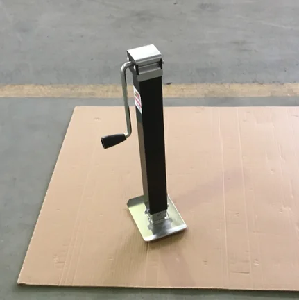 Side Wind 7000lbs Heavy Duty Square Trailer Jack with Drop Leg