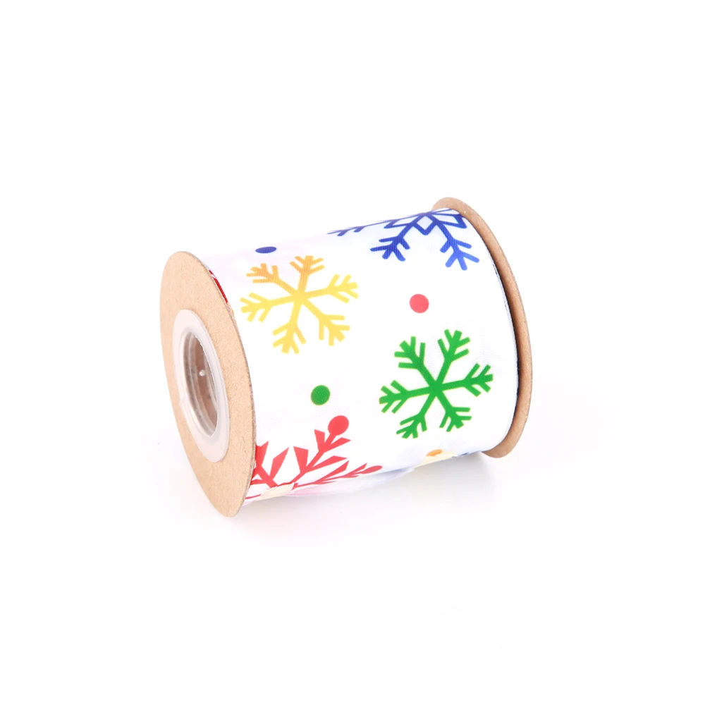 Custom Thermal Transfer Printed Satin Ribbon Digital Printing Satin For Christmas Ribbon Roll