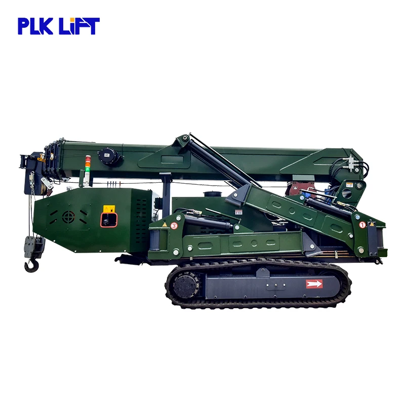 Heavy-Duty 8T to 18T Track Cranes with 360 Rotation Telescopic Boom Diesel Engine or Battery Option