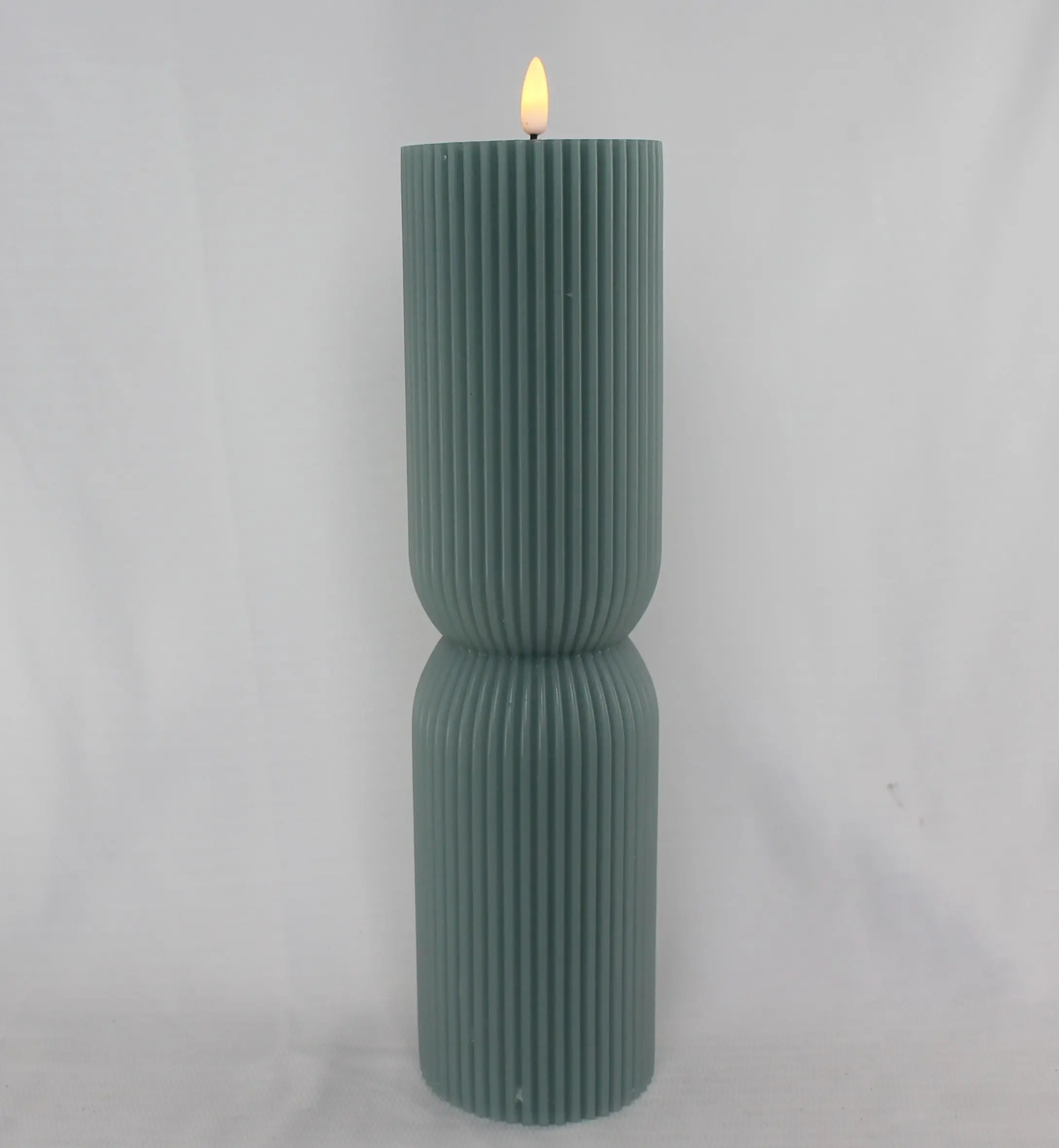 3D real flame set of Vertical fringe D3' pillar timer home decoration led candles