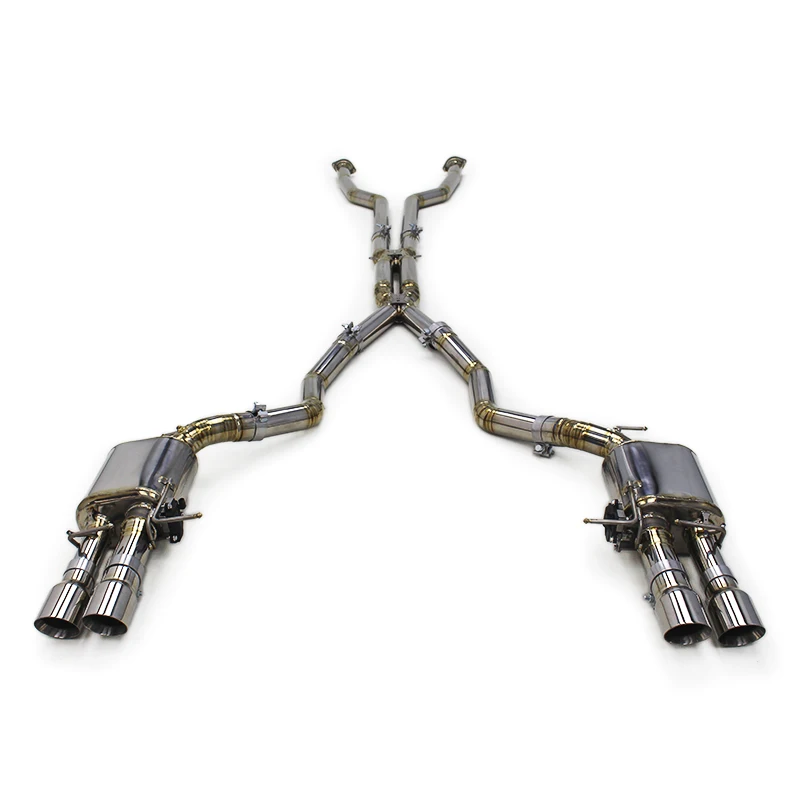 Boska Titanium escape with valve Catback Exhaust muffler For BMW M5 E60 5.0 2003-2010 car exhaust pipes Racing exhaust system