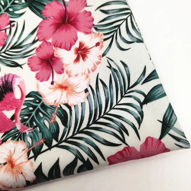100% Cotton Prints Poplin Woven Beauty Roses Floral Printed Fabric For Baby Girls Dress Skirts Home Textile Fabric