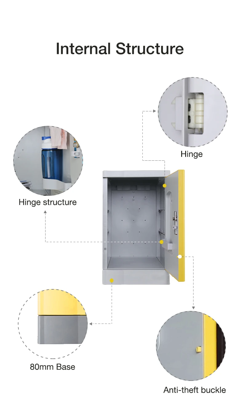 Toppla factory direct supply abs plastic locker easy to assemble school lockers modern gym locker