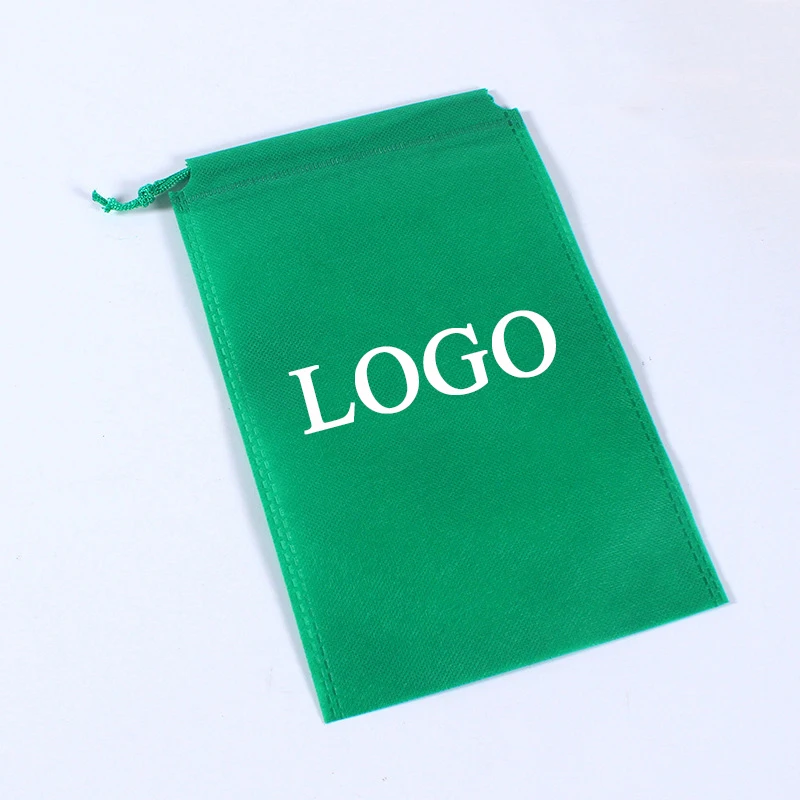 Custom Colors reusable biodegradable spunbonded non woven drawstring bag reusable non woven fabric drawstring gift bag