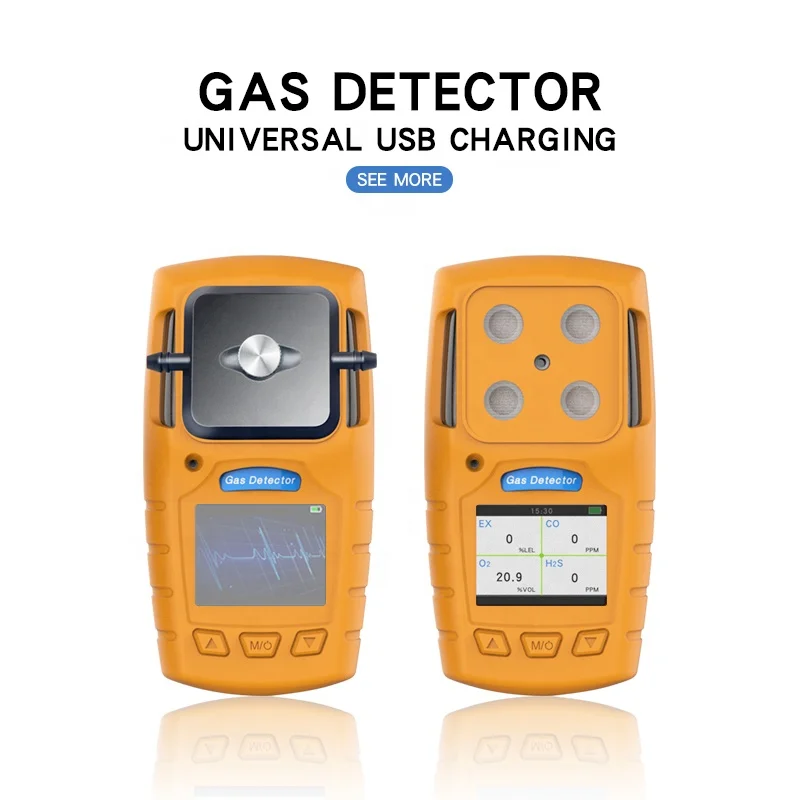 Safewill Portable 4 in 1 Multi Gas Detector nox h2s carbon monoxide carbon dioxide methane combustible gas detector