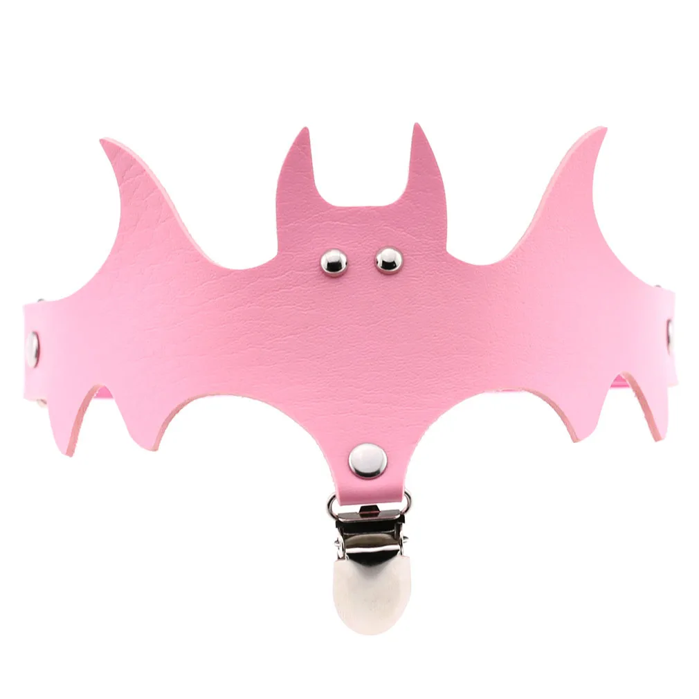 Genya Original character exaggerated Halloween Christmas leg decorations bat wings leather garter socks clip leg ring