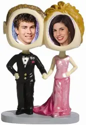 CUSTOM wedding photo bobblehead with picture frame bobble head bobble head figurines