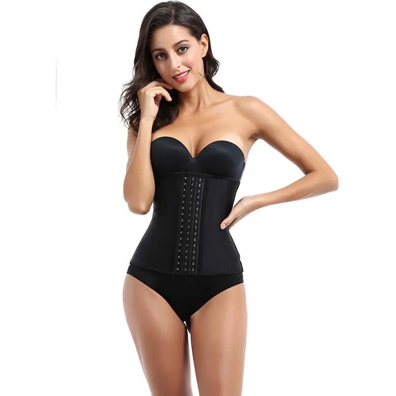 
XS-6XS Warmth Tuck Winter Latex 9 Steel Corset Latex Waist Sealing Straps Postpartum Fitness Waist Trainer Belt For Women 