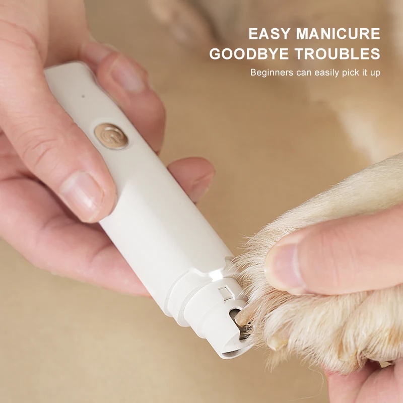 Efficient Durable Type-C Charging Small Animal Nail Grooming Clipper Tool  Pet Nail Grinder For Dog And Cat