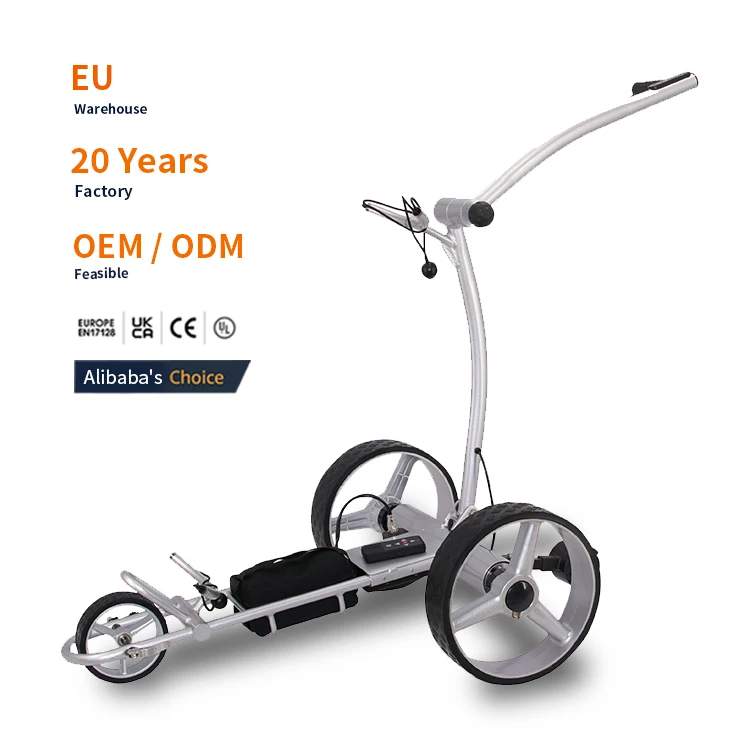golf trolley electric 2024 12v dc motor follow me golf trolleys with remote control