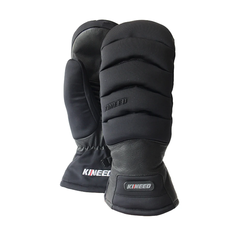 Эластичная мягкая горнолыжная варежка с пальцами из козьей кожи для мужчин и женщин