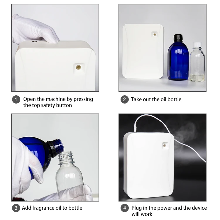 electric commercial scent oil diffuser machine smart essential oil diffuser hotel air freshener scent diffuser machine