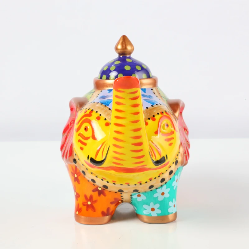 Custom Printing Ceramic Handmade Teapot Hand-painted Coffee Pot Porcelain Tea for One