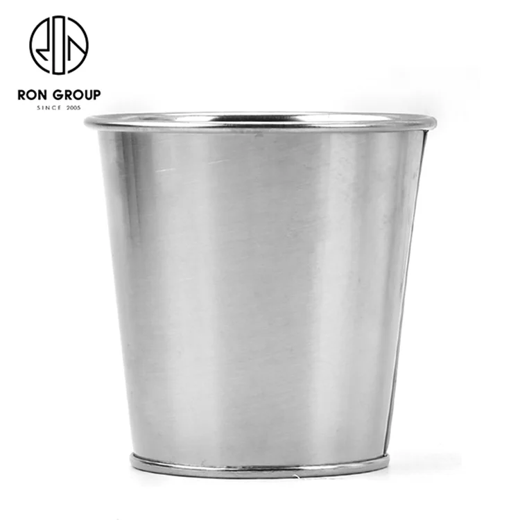 Restaurant Bar Buffet Barware Table Decorations Food Grade Mini Kitchen Metal Stainless Steel Food Serving French Fries Bucket