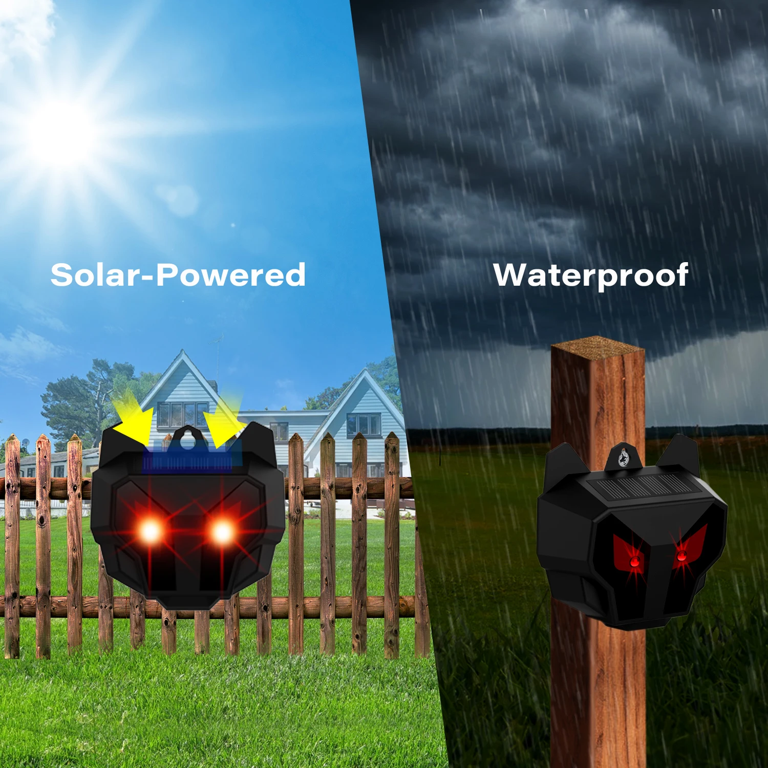 X-PEST AR17S 4 упаковки новый отпугиватель глаз животных на солнечной батарее Два мигающих красных света дикие свиньи/лисы животные