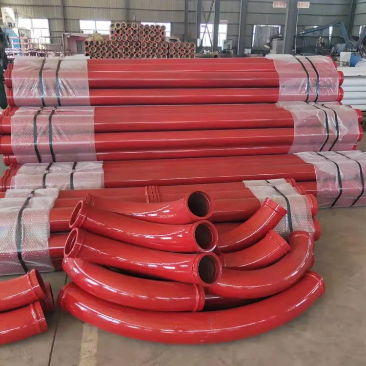 Best Quality Dn125 Q345b Concrete Pump Delivery Straight Pipes Concrete Pump Reducer Pipe