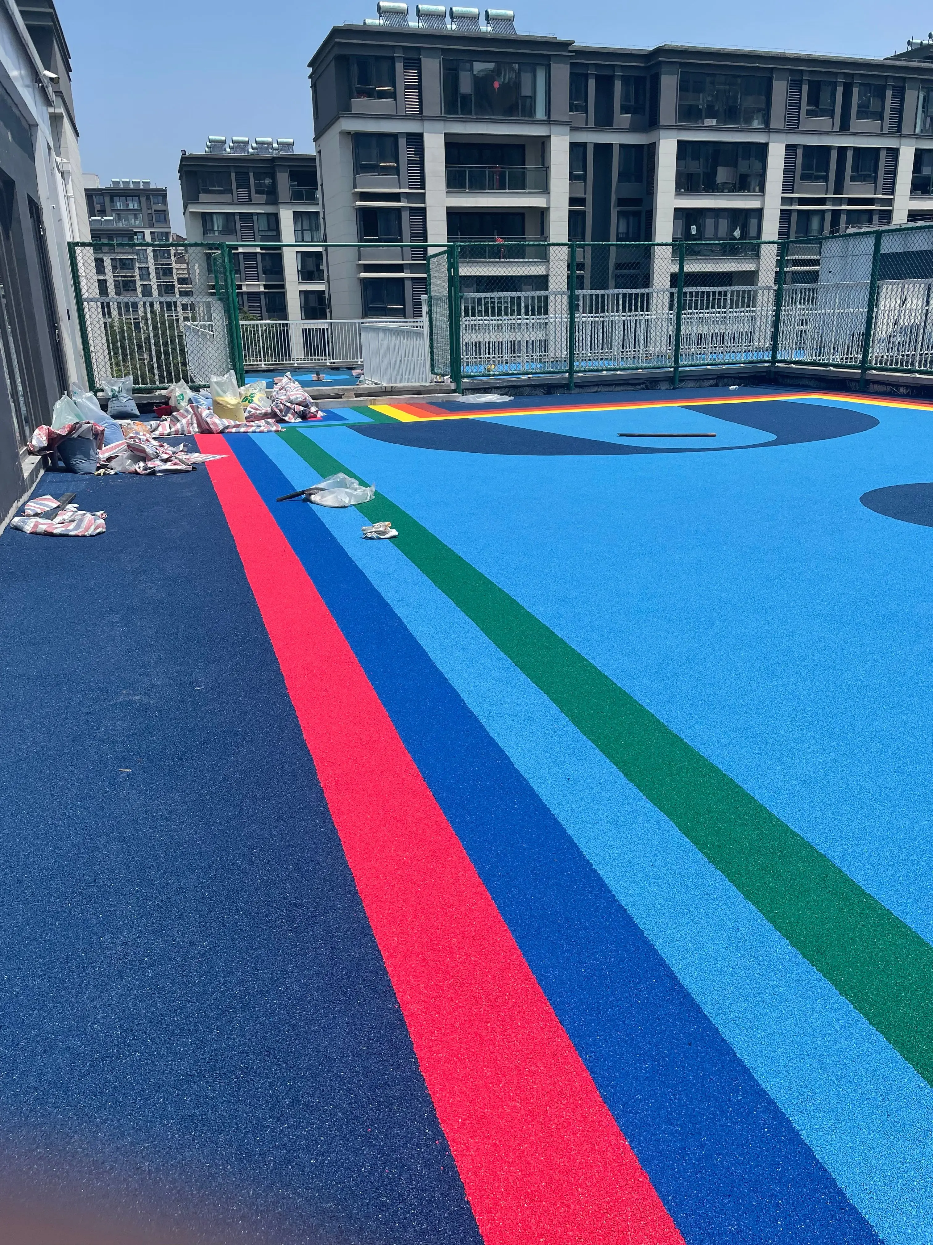 Island Blue EPDM Rubber Flooring Granule in 1-4mm safety surfacing NFL-P-2407195