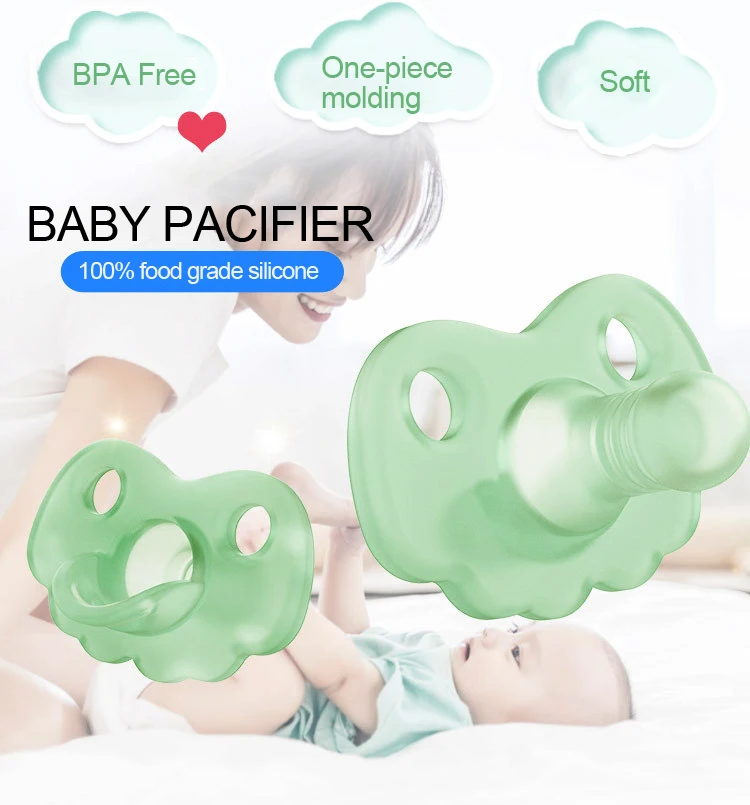 Baby Silicone Pacifier Food Grade Care Product Soft Baby Nipple Soother Pacifier Nursing Accessories