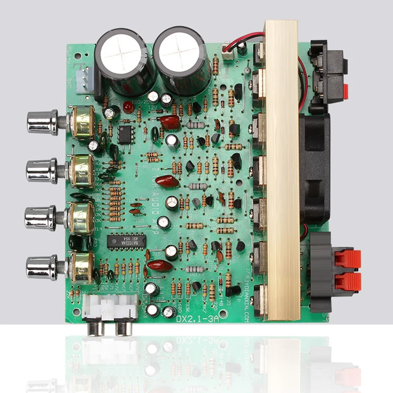 OEM ODM High Power 2.1 Channel Amplifier Board Subwoofer DIY Finished 100W*2+120W Power Music Sound Speaker Amplifier Board