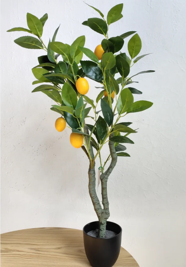 High quality artificial plastic lemon Tree for Christmas Decoration ornaments plants