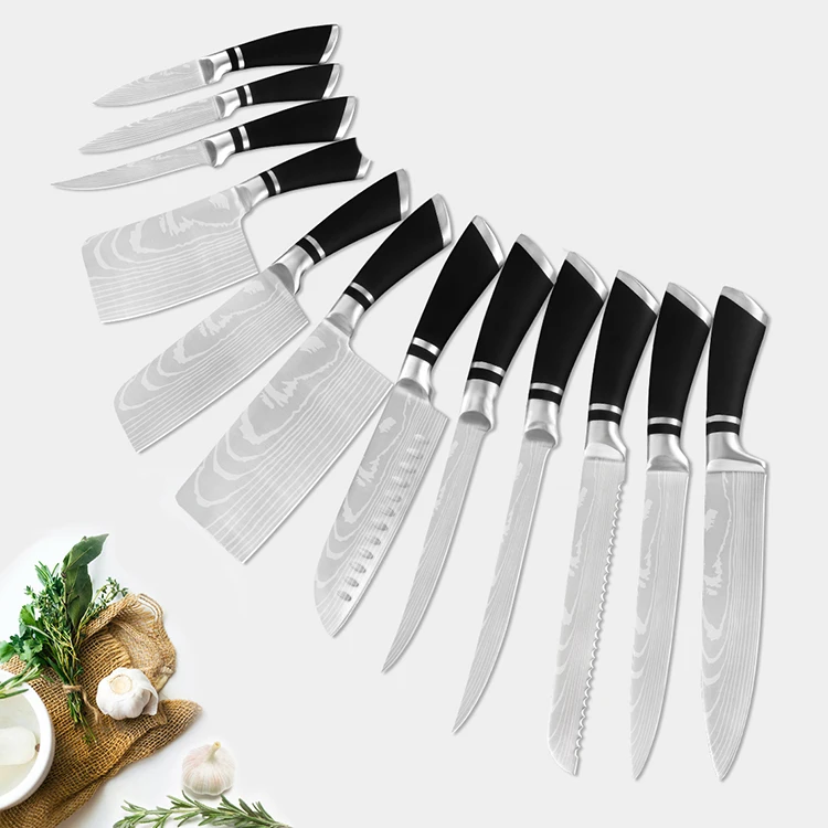 Cleaver Stainless Steel Chef Kiwi Organizer Manufacturer  Vegetable Multifunction Japanese Knife Damascus Kitchen Knife Set