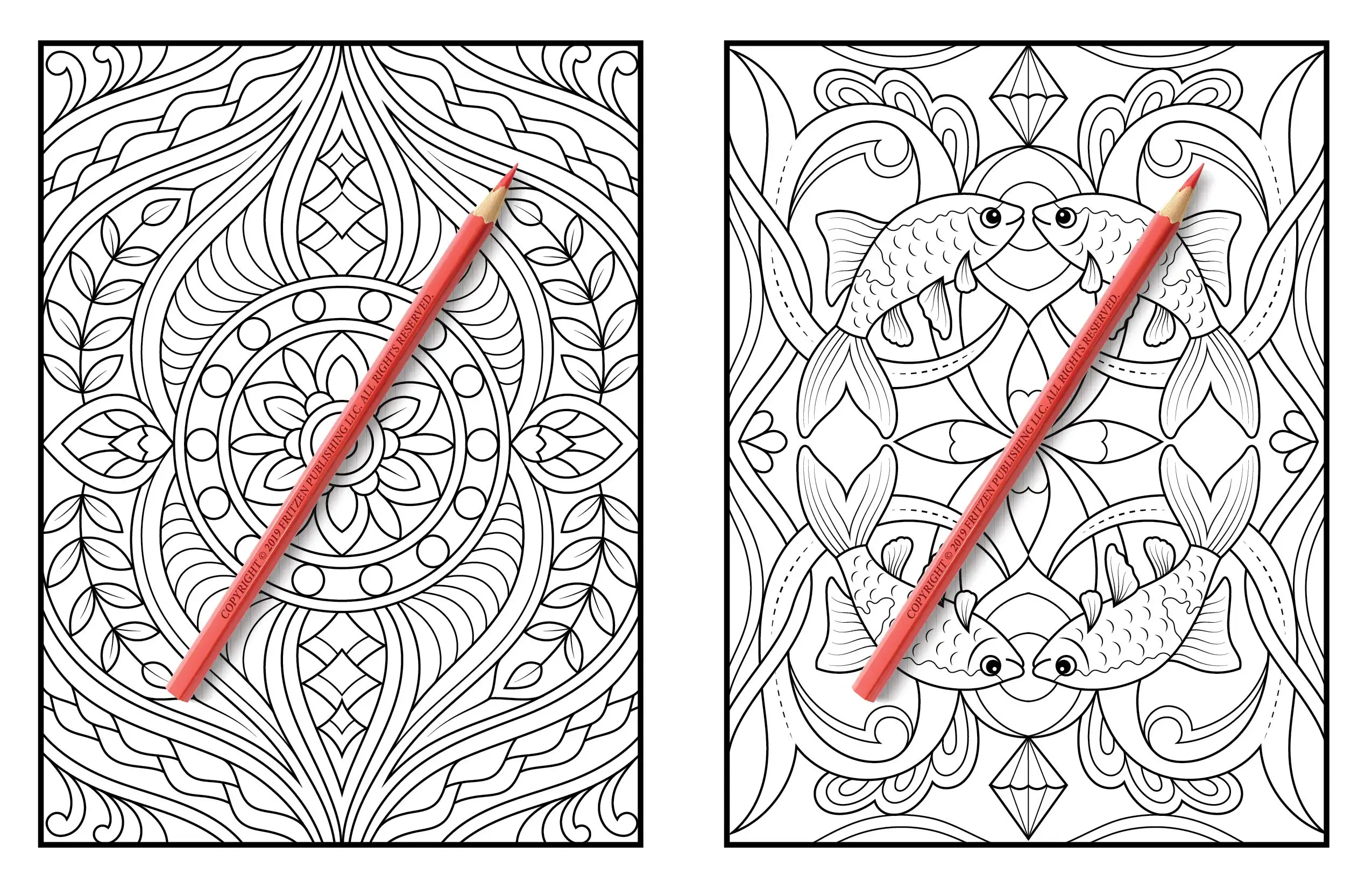 
Hot Sale Custom Coloring Book Set Printing Fun Relaxing Coloring Book for Adult 