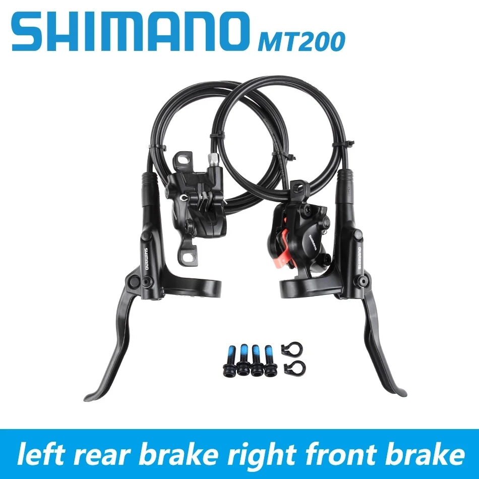 Лидер продаж тормоз SHIMANO MT200 для горного велосипеда Гидравлический масляный дисковый 4 поршня 800/1550