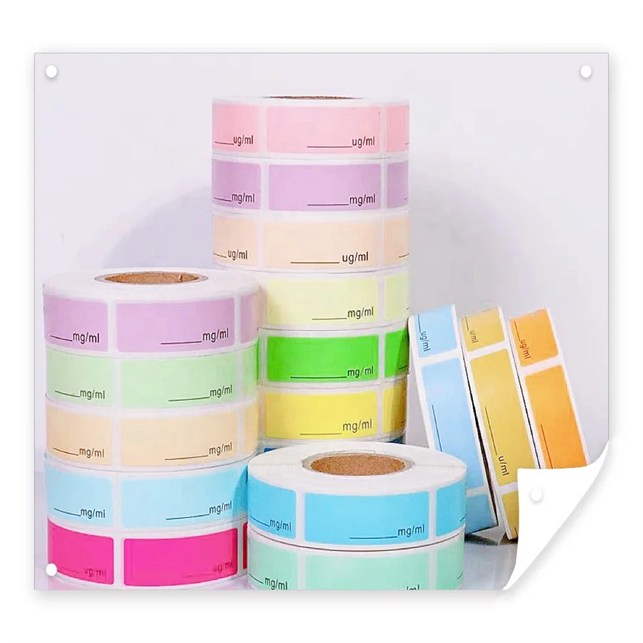 Custom Medical Care Adhesive Sticker UV Printed Waterproof Drainage Tube Label for Pill Urine Stomach Medicine Identification