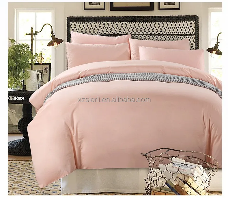 New Style Bedding set 100% luxury Solid Color Egyptian cotton bed sheets duvet cover